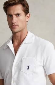 Polo Ralph Lauren Terry Cloth Short Sleeve Button-Up Shirt