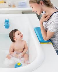 Make sure that the water in it is at the right temperature that will not harm the baby. Bath Kneeler Four Bathtime Essentials Blue And Bath Mat Skip Hop Moby Baby Bath Set Spout Cover Elbow Pad Bathroom Safety Baby Urbytus Com