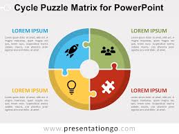 Cycle Puzzle Matrix For Powerpoint Presentationgo Com