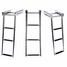 Nowy Mocy Platformy 3 Step Poklad Lodzi Basen Drabiny Drabina Teleskopowa Ze Stali Nierdzewnej Boat Telescope Telescopic Ladder
