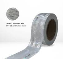3M 983-10 White Diamond Grade Conspicuity Tape for Vehicles, DOT-C2