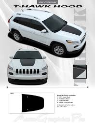 2014 2019 Jeep Cherokee T Hawk Trailhawk Hood Vinyl Decal Graphic Stripes