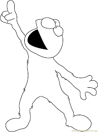 Elmo is a furry red muppet monster with an orange nose who is on the children's television show sesame street. Elmo Looking Up Coloring Page For Kids Free Sesame Street Printable Coloring Pages Online For Kids Coloringpages101 Com Coloring Pages For Kids