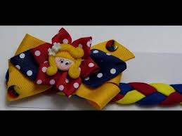 Balaca Tricolor Colombiana En Tela Trenzada Y Decorada Con Lazo En Cinta Manualidades Como Hacer Lazos Lazos