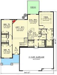 3 Bed Craftsman Ranch With Open Concept Floor Plan Barndominium Floor Plans Open Concept Floor Plans House Plans