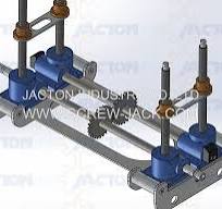 Lifting travel nut screw jack system,travelling nut screw ...