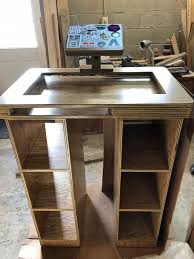 Custom Dj Table Dj Desk Dj Setup Turntable Desk Dj Table Dj Setup Dj Room