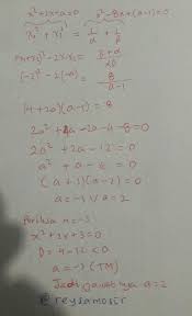Jumlah akar akar persamaan kuadrat. Jika Jumlah Kuadrat Akar Akar Real Persamaan X 2 2x A 0 Sama Dengan Jumlah Kebalikan Akar Akar Brainly Co Id