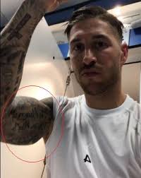 Right above this tattoo there is phrase,i'll never. Sergio Ramos 42 Tattoos Their Meanings Body Art Guru