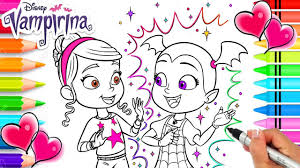 | vampirina coloring book pages ▶ subscribe for more new coloring videos everyday. Vampirina And Her Friend Poppy Coloring Page Vampirina Coloring Book Disney Jr Vampirina Youtube