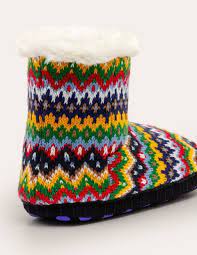 During winter days, we dream about coming back to our warm homes and after a tiring day. Knitted Slipper Boots College Navy Boden Us
