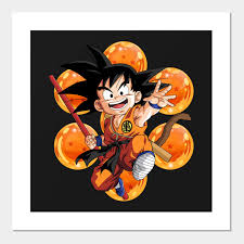 Goku poster de dragon ball. Kid Goku Dragonball Poster Und Kunst Teepublic De