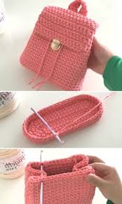 Crochet Pretty Easy Backpack Tutorial Amigurumi Knitting Crochet Bordado Loveamigurumi Lovecrochet Diy Tricot Et Crochet Sac Au Crochet Tuto Tricot