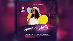 Summer party free flyer psd template perfect for promoting any summer party or events. Summer Party Flyer Design 2021 Free Psd Template Download Youtube