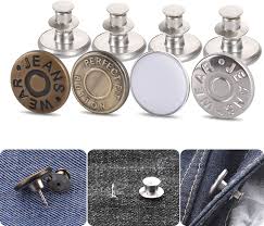 Our custom buttons are of the best quality material. 4 Pcs Instant Buttons Jean Button Replacement For Pants Jeans Swing Crafts Diy Button Pins Fashion Easy To Use And No Tools Require Fasteners Arts Crafts Sewing Environews Tv