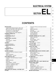 Yellow radio accessory switched 12v+ wire: 2002 Nissan Maxima Electrical System El Pdf Manual 480 Pages