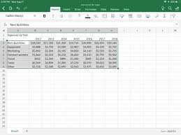 Use Ipad Office To Create Charts In Powerpoint Or Word