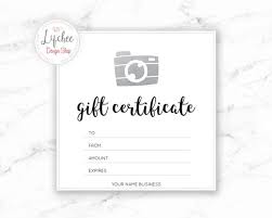 Check spelling or type a new query. Printable Silver Camera Gift Certificate Template Editable Etsy