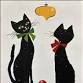 Coffee & Canvas Vintage Christmas Cats event in Gretna, LA