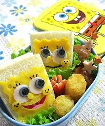 Sandwich Bob Esponja Spongebob Sandwhich With Cheese Ham Tomato And Egg Fun Kids Food Food Art Japanese Food Art