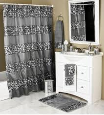 Black And Silver Shower Curtain Set Sinatra Silver Bling Bath Collection Luxury Shower Curtain Luxury Shower Bathrooms Remodel