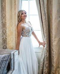 Giannina Gibelli Love Is Blind Calla Blanche Trinity Dress 16244 In 2021 Wedding Dress Train Dresses Wedding Dresses