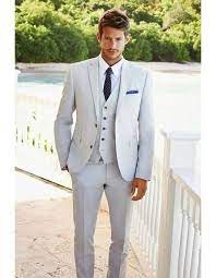 Mens Beach Wedding Attire Menswear Light Gray Suit Terno Noivo Terno Masculino Casamento Terno Casamento