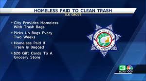 Grocery store gift cards for homeless. Elk Grove Is Paying Its Homeless Residents To Clean Their Encampment Sites