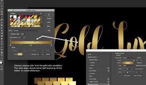 But you can have something similar (flat?) by converting them into. Gold Color Code How To Make Gold Font Photoshop Effects Prettywebz Media Business Templates Graphics