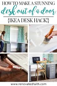 Well a couple weeks ago my wife was in the old basement of the building and came across this weathered old door that someone made years ago and talked the owner into having me make it into a table. Sophisticated Diy Desk Out Of A Door Diy Craft Table Klimpen Hack