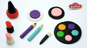 العاب بنات مكياج بالصلصال العاب صلصال بنات تشكيل طين اصطناعي علبة مك Lipstick Beauty