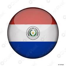 Flagge von paraguay flagge der vereinigten staaten, flagge, amerika, hymne, bereich png. Paraguay Flagge In Glanzendem Runden Knopf Des Symbols Paraguay Stock Vektorgrafi Crushpixel