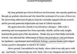 Acknowledgement is also included in research project writing to recognize and thank everyone who was involved in the research. Thesis Acknowledgement Page Examples Www Annanimmo Com