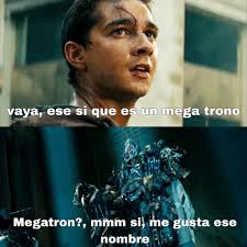 Megatron el Cybertroniano sin amor