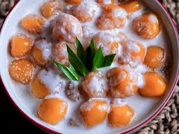 250 gr ubi dikukus 125 gr tepung sagu 1000 ml air. Inilah Resep Kolak Biji Salak Bubur Sumsum Yang Enak Indozone Id