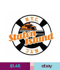 Staten Island Ferry Sticker R2084 Ebay Staten Island Ferry Custom Decals Stickers