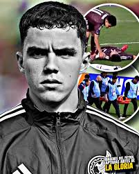 OREMOS POR MATEO LEVY! 😪🙌🏻 Mateo Levy salió noqueado del campo tras una  disputa con el jugador de Marruecos, lamentablemente salió en camilla rumbo  al hospital. Pronta recuperación, esperando que no sea