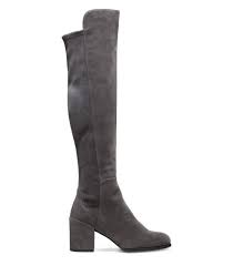 Stuart Weitzman Alljack Boot Suede Gray Wardrobe Trends Fashion Wtf