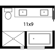 Don't even concern yourself with the lack of another possibility is to have them separate but still sharing the same space. How To Plan A Bathroom Layout For A Functional Space Master Bathroom Plans Bathroom Floor Plans Bathroom Plans