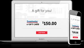 Select your amount and quantity below, and order yours today! Egift Card Sweetwater