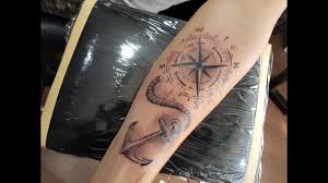 Compass tattoos being an anchor tattoo has more relevance than other tattoo designs. Compass And Anchor Tattoo Time Lapse Youtube