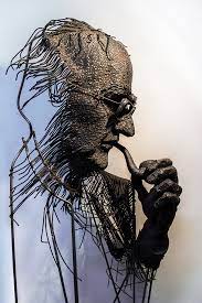 The Wire Figures Of Darius Hulea Welding Art Scrap Metal Art Metal Art Sculpture
