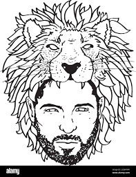 Sketch of lion head Cut Out Stock Images & Pictures