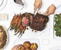 Prime rib is the ultimate christmas feast — a grand roast brought to the table with pride and served with a luscious creamy horseradish sauce. Standing Rib Roast Spinach Porcini Stuffing Irish Whiskey Gravy And Horseradish Cream Standing Rib Roast Rib Roast Christmas Main Dish Recipes