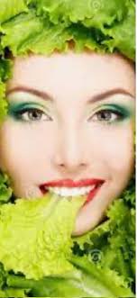 Lainey, finally got her big salad!