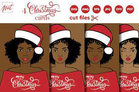 Download Black Woman Svg Christmas Svg Cut Files Christmas Card Svg 979842 Cut Files Design Bundles