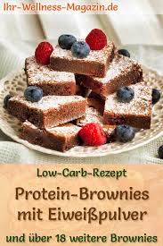 Protein kuchen, schoko kalorien, vitamine, nährwerte. Low Carb Protein Brownies Mit Eiweisspulver Einfaches Rezept Ohne Zucker