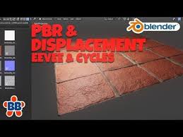 15 How To Setup Pbr And Displacement In Eevee And Cycles Blender 2 8 Youtube Eevee Blender Tutorial