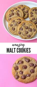 You Ll Love These Buttery Malted Chocolate Chip Cookies Made With Malted Milk Powder And Packed With Milk Choco Chocolate Chip Cookies Malt Recipe Malted Milk
