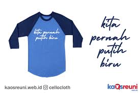 Kaos polos warna biru navy oblong biru navy lengan. Kita Pernah Putih Biru Desain Kaos Reuni Simple Sablon Kaos Reuni Online